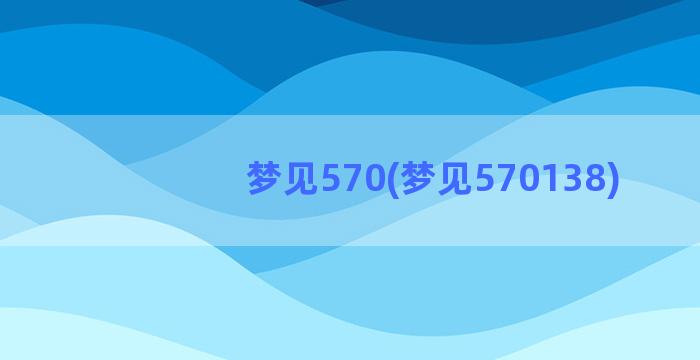 梦见570(梦见570138)